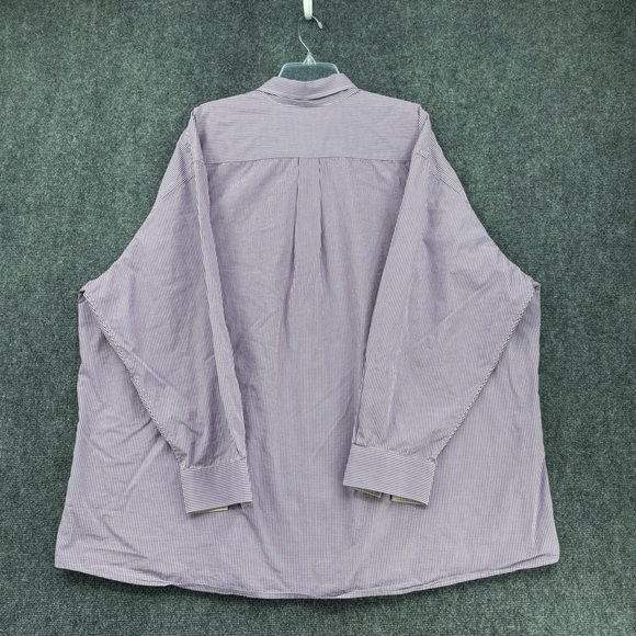 Cutter & Buck Purple White Gingham Plaid Button Up Long Sleeve Men’s 4XB Career - Picture 3 of 11